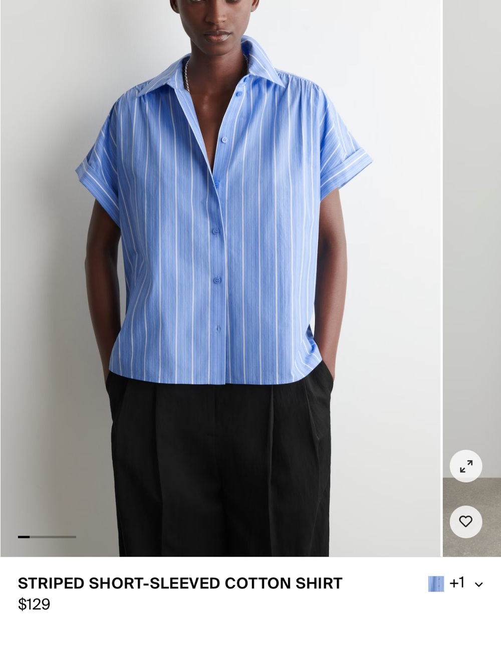 COS stripped cotton shirt - Current collection